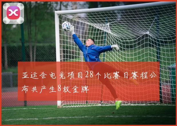 亚运会电竞项目28个比赛日赛程公布共产生8枚金牌